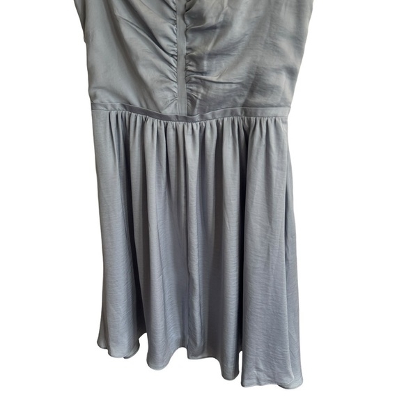 NWT Banana Republic Shirred Dress, Blue Cloud, Size 6 - Picture 5 of 10